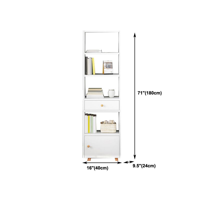 Open Wooden Bookshelf Modern Minimalist Home Corner Bookcase