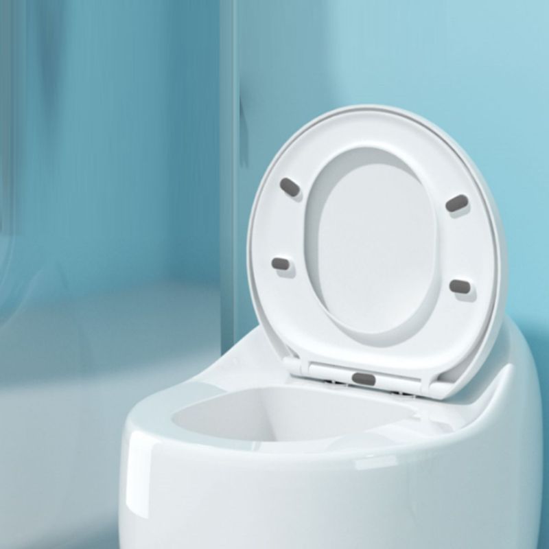 Modern Ceramic Flush Toilet Floor Mounted Urine Toilet with Seat for Bathroom