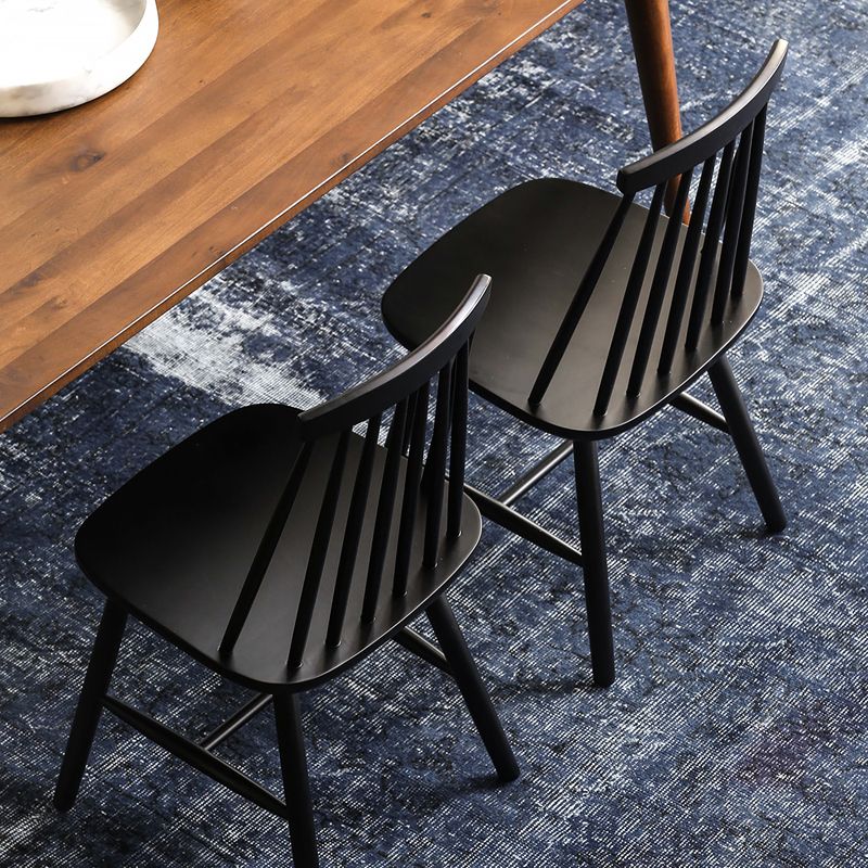Dining Room Armless Dining Chair Home Slat Back Solid Wood Chair