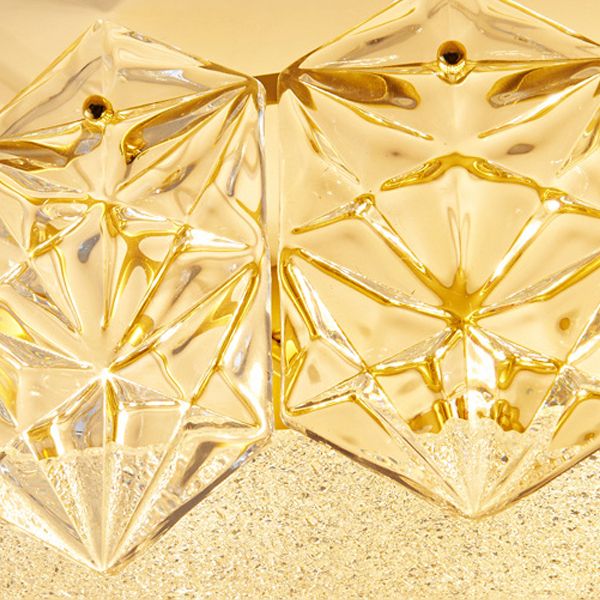 Nordic Ceiling Lamp Glass Shade Flush Mount Light Fixture for Bedroom