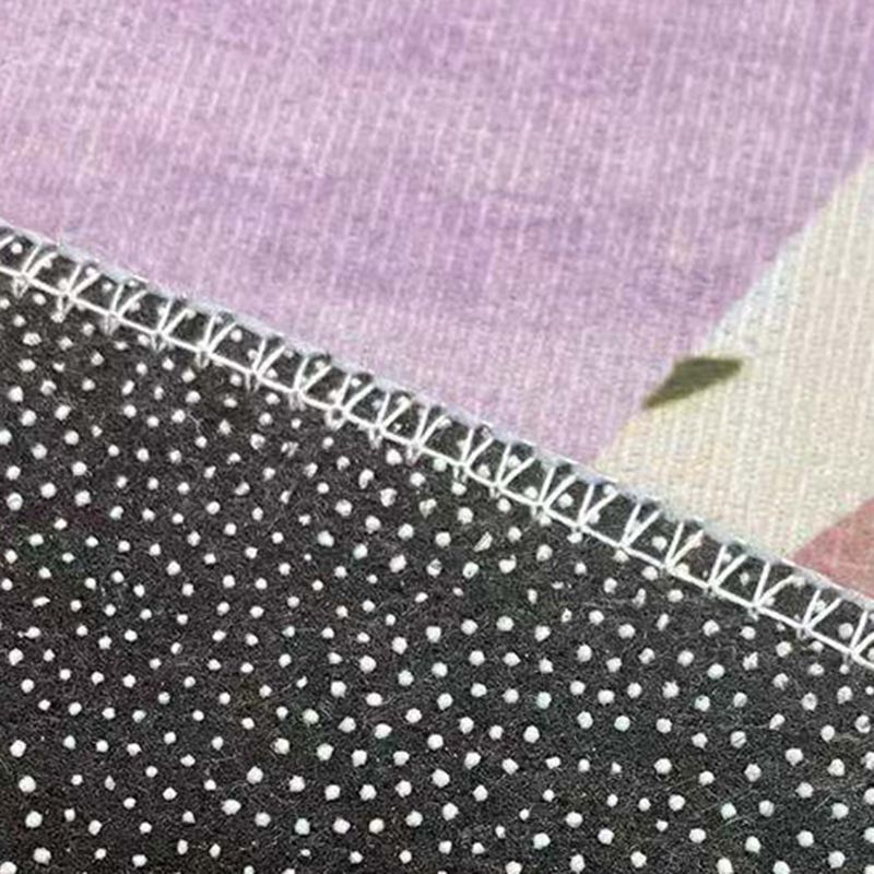 Mehrfarbiger nordischer Teppich, Polyester-Farbblock-Teppich, rutschfeste Rückseite, Innenteppich für Wohnzimmer