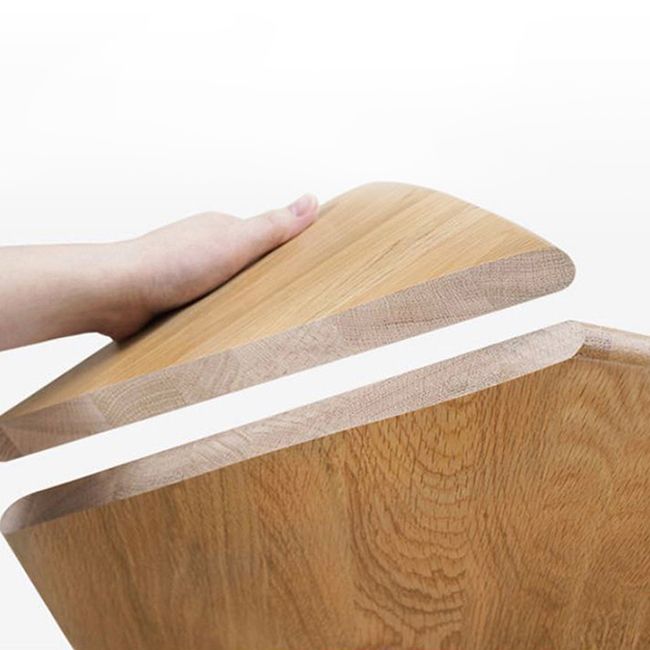 Moderner massiver Holz Esstisch Rechtecktisch mit 4 Beinen für Esszimmer