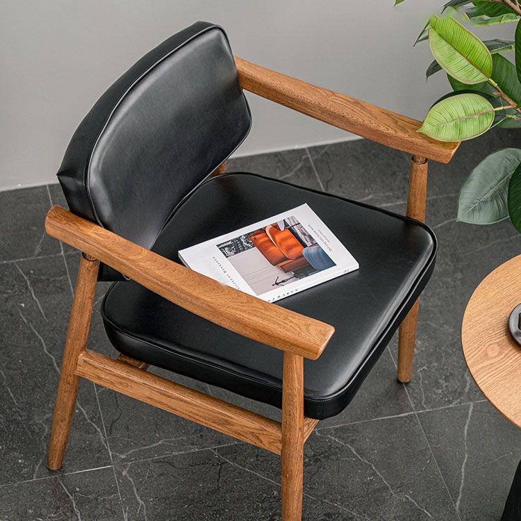 Chaises de salle à manger de style traditionnel, chaises d'appoint avec bras de cuisine et pieds en bois