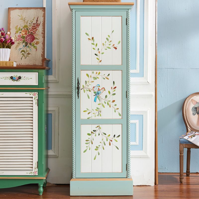 Traditional Birch Wood Storage Cabinet Matte Finish Cabinet for Home