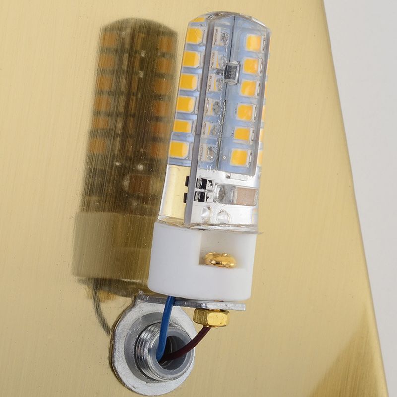 Electroplated Gold Diamond-shaped Wall Lamp Post-modern Style Metal Geometric Sconce Lights for Living Room