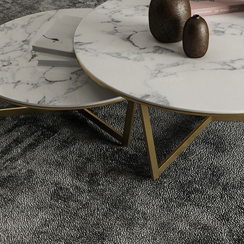 Round Frame Coffee Table Slate Top Coffee Coffee or End Table