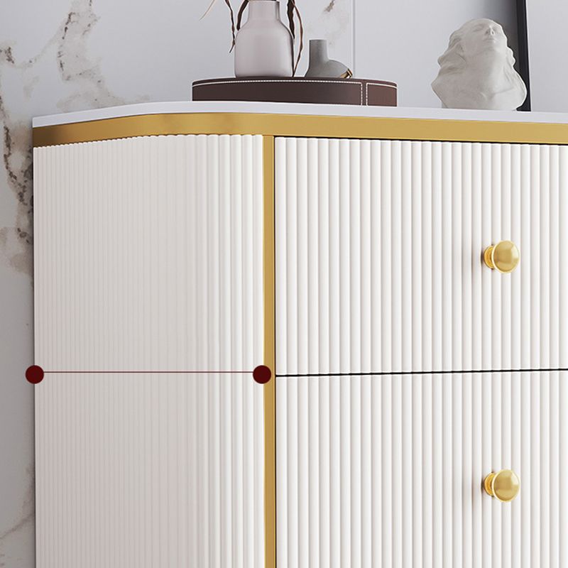 Bedroom Glam Storage Chest Stone 15" Wide Chest with Drawers