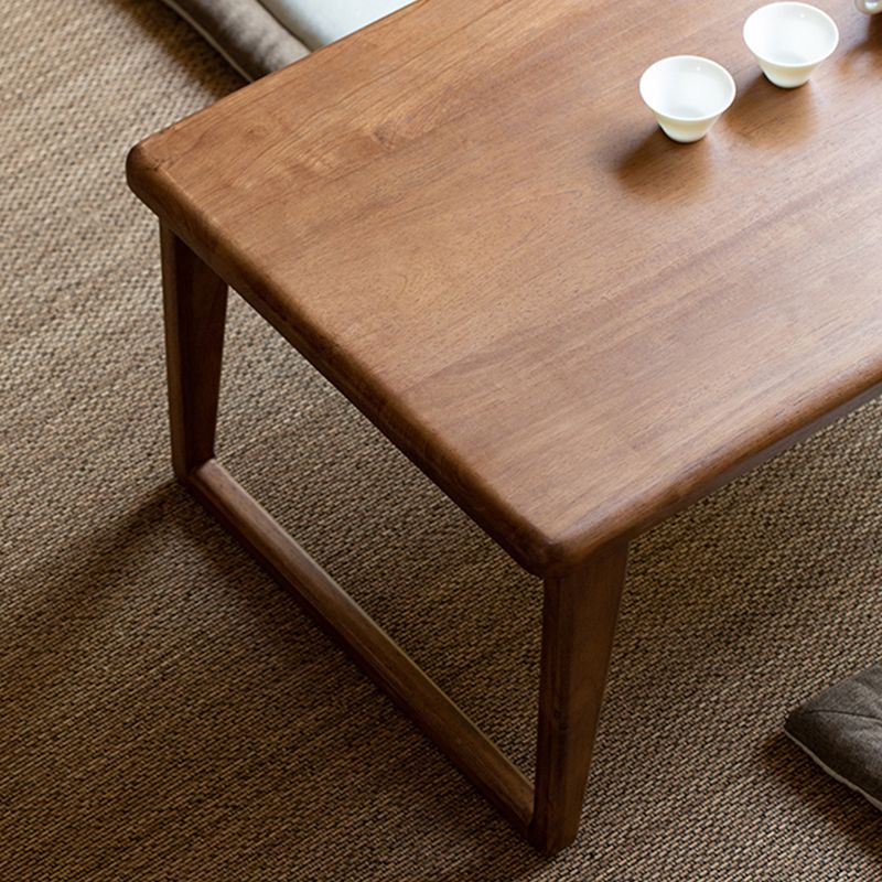 Solid Wood Rectangle Coffee Table Modern Minimalist Coffee Table