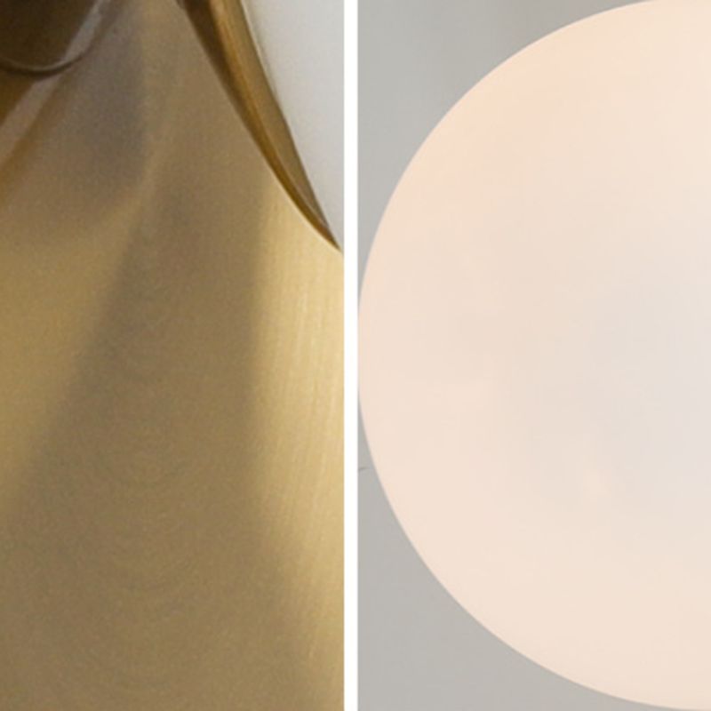 Nordic Vanity Light Minimalist Glass Wall Light Sconce for Washroom