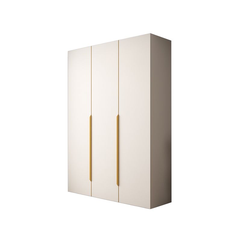 Modern Hinged Wardrobe Closet White Engineered Wood Wardrobe Armoire