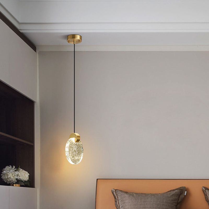 Geometry Shape Crystal Hanging Lights Modern Style Hanging Light Fixtures