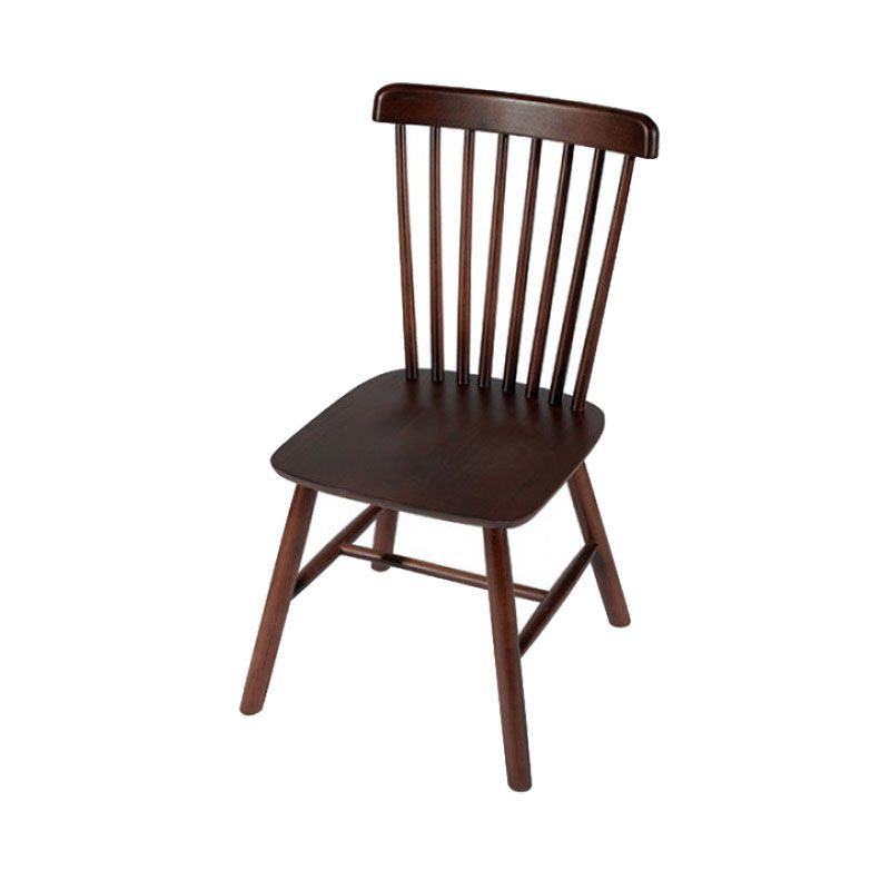 Silla auxiliar de madera contemporánea con acabado mate, respaldo de listones, silla de comedor