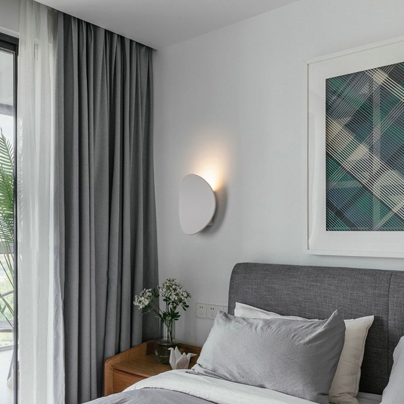 Iluminación de pared de forma única lámpara de aplanque de luz 1 de estilo moderno para sala de estar