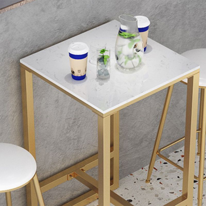 Glam 1/2/3/5 Pieces Table and Stool Set Gold Bar Table and Stools