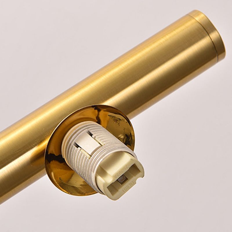 Ball Shape Vanity Lamp Modern Style Metal 3 Lights Bath Light in Black/Gold