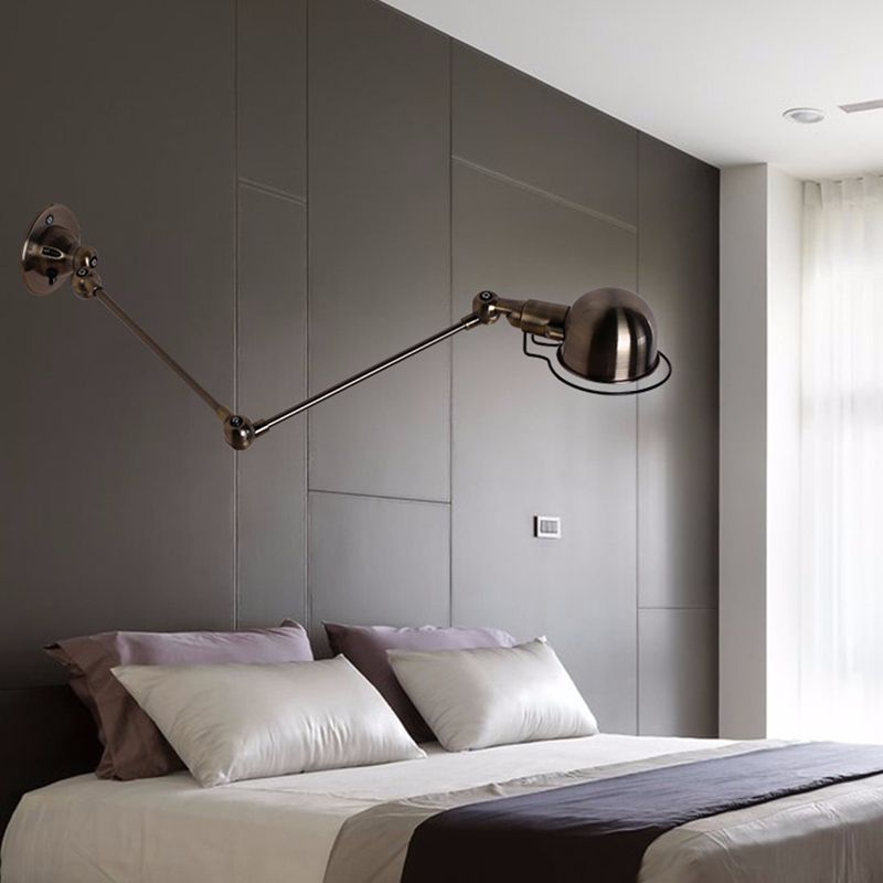 American Industrial Style Adjustable Wall Light Vintage Living Room Wall Sconce Lighting Fixture