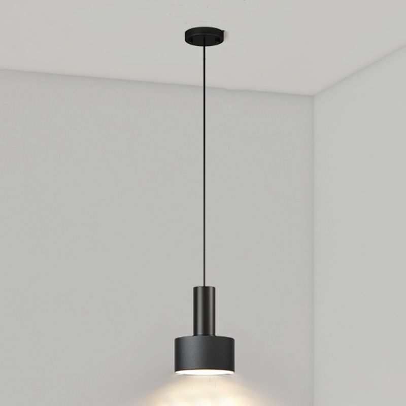 Metalen cilindrische schaduw hanglampen moderne stijl 1 kop hangende montage voor slaapkamer