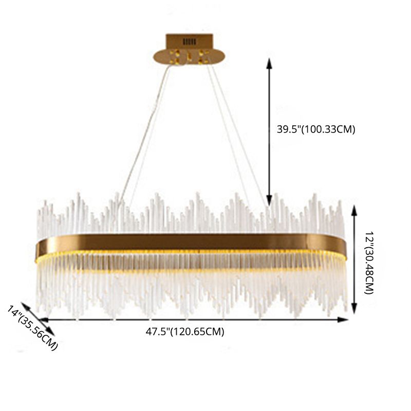 Moderna isla Pense de iluminación de cristal Restaurante Luz de restaurante Luz interior