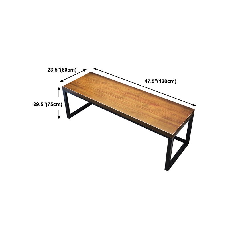 Rectangular Writing Desk Modern Writing Desk with Metal Legs
