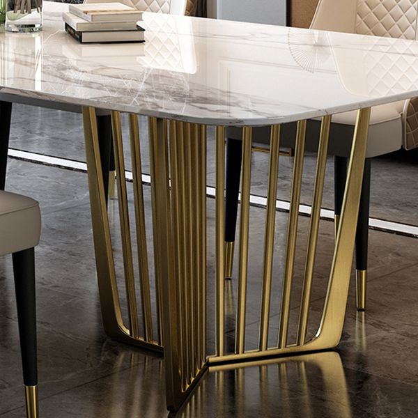 Luxury Sintered Stone Top Dining Set Rectangle 1/4/5/7/9 Pieces Dining Room Table Set