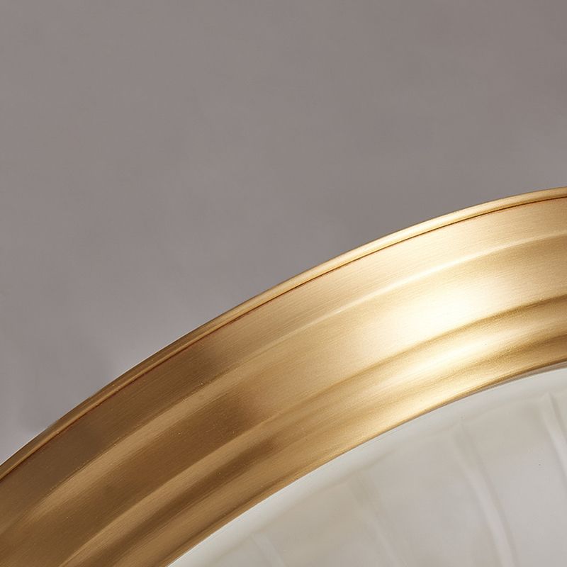 Glass Gold Flush Mount Ceiling Fixture Dome Minimalist Flush Light Fixture