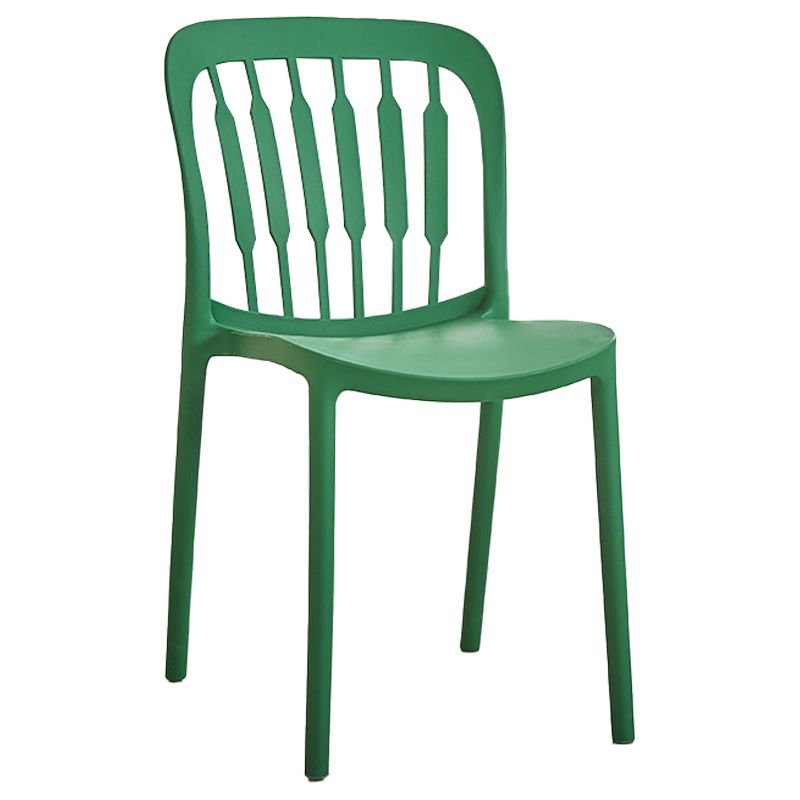 Chaise d'appoint empilable en plastique de Style Glam, chaise de salle à manger au fini mat pour un usage domestique