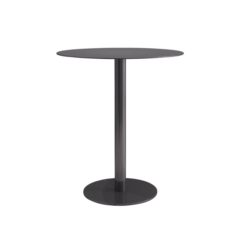 Round Counter Height Metal Dining Table in Steel Industrial Counter Table