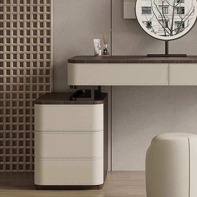 Wooden Make-up Vanity White Makeup Vanity Desk Table with Drawers