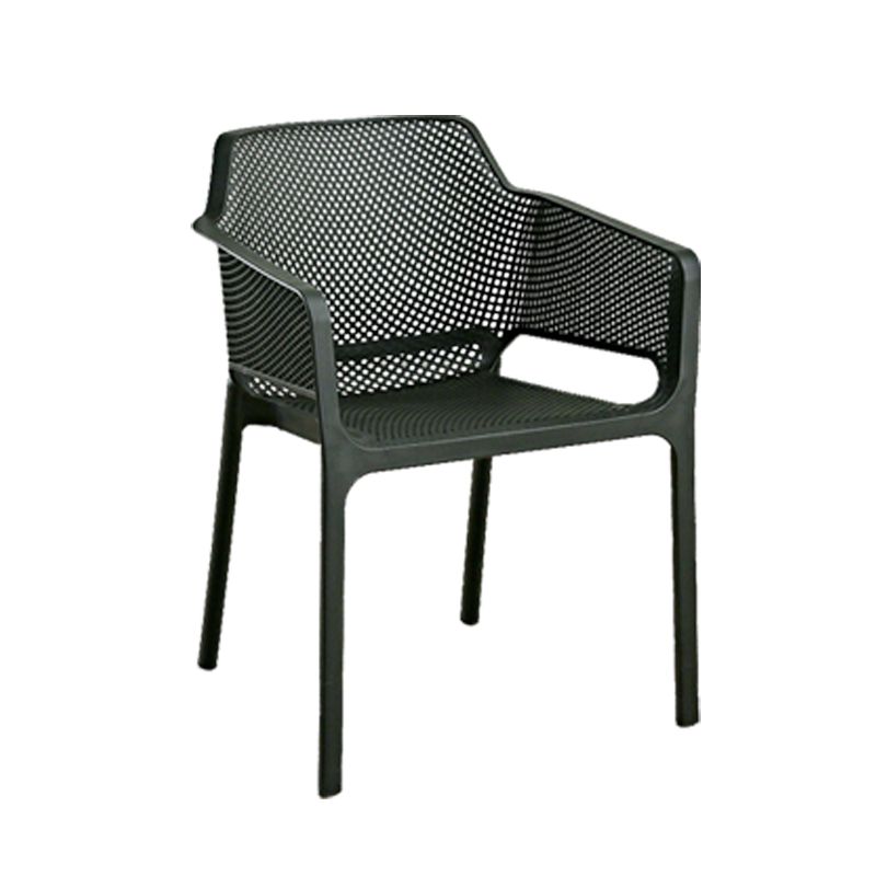 Designer Style Arm Chair Plastic Cross Back Side Chair for Restaurant