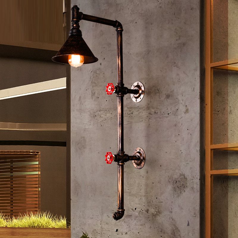 Industrial Wall Light Metallic Wall Light Sconce for Living Room
