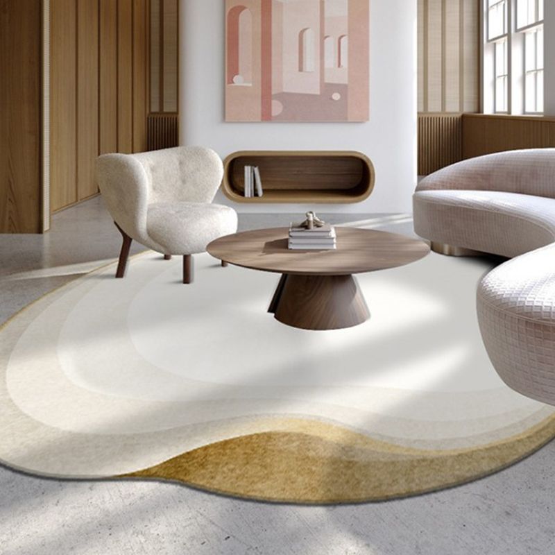 Novelty Ombre Print Rug Polyester Indoor Rug Non-Slip Backing Area Carpet for Living Room