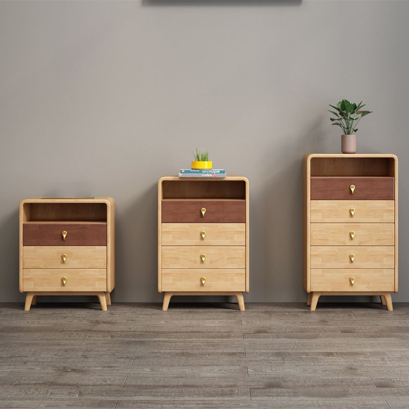 Modern & Contemporary Chest Rubberwood with Drawer Rectangle Accent Chest