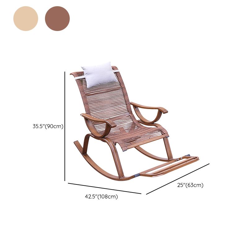 Modern Wicker Rocker Chair Metal Frame Rocker Chair for Outdoor