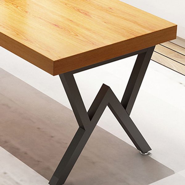 Industrial 1/4/5 Pieces Furniture Rectangle Solid Wood Dining Chairs Set in Brown