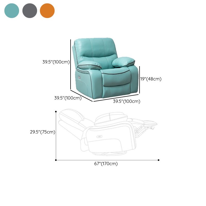 Rocker Home Theater Recliner Solid Color Lumbar Support Ergonimic Recliner