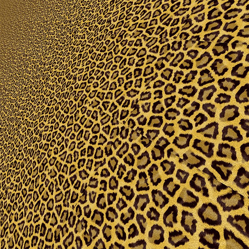 Leopard Print Wallpaper Environment Friendly Mildew Resistant Indoor Wall Mural