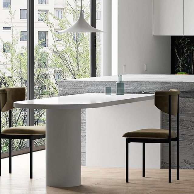 Modern Solid Wood Specialty Bar Table Double Pedestal Bistro Table for Kitchen