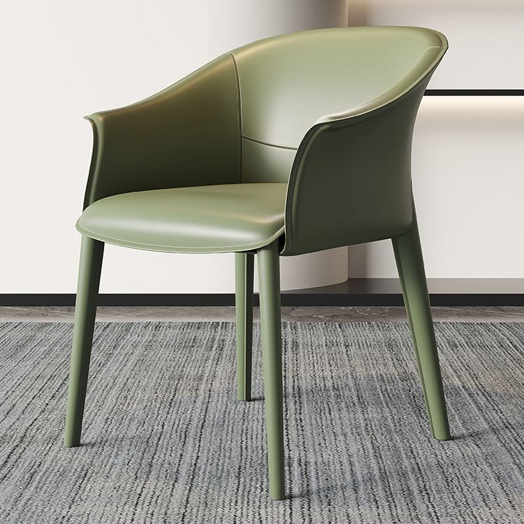 Contemporary Metal Dining Room Chair Leather Dining Chairs for Home Use