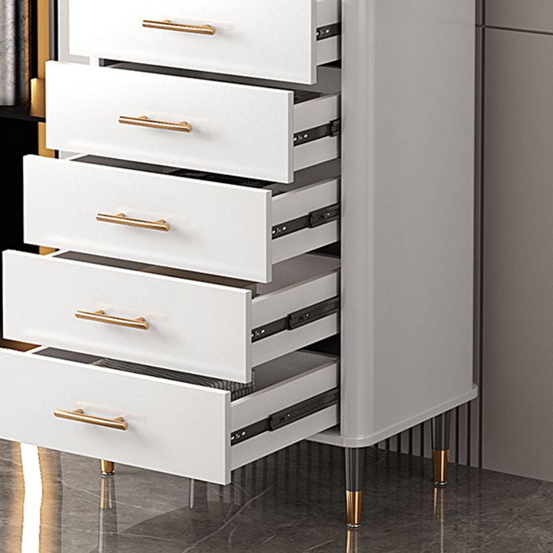 Wood Storage Cabinet Contemporary Standard Side Cabinet with Drawers