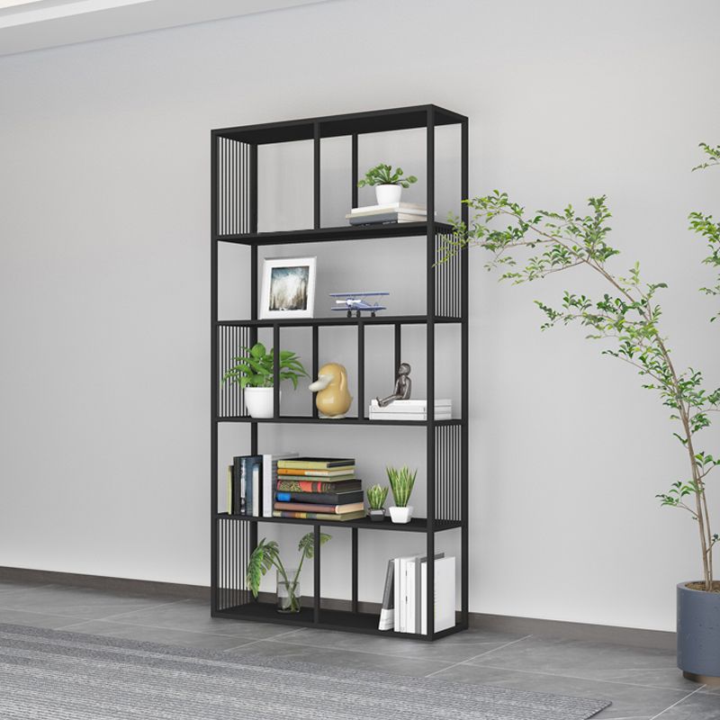 Scandinavian Rectangle Bookshelf Office Metal Etagere Bookcase