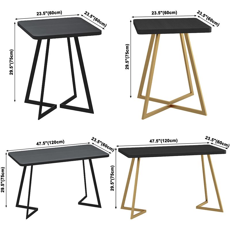 Industriële houten eetkamer keukentafel slee basis tafel voor eetkamer