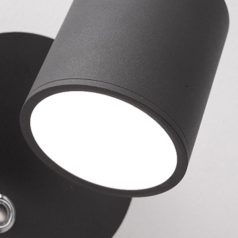 Minimalism Adjustable Metal Wall Sconce 1-Light Wall Mounted Lamp for Bedroom