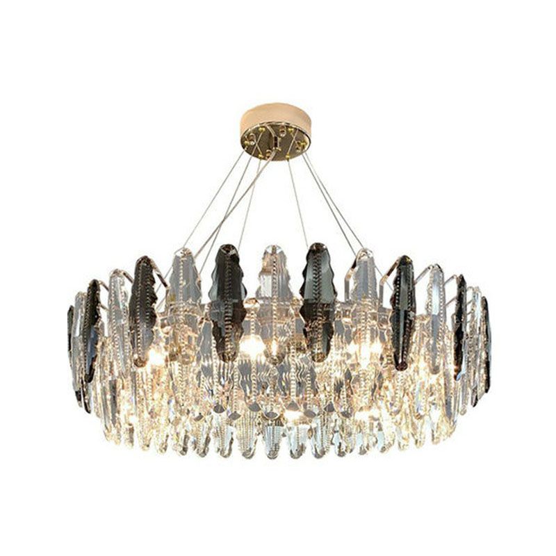 Drum Living Sospension Light Crystal MODERN MODERN Style lampada lampada in chiaro in chiaro