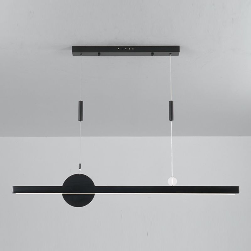 Candelier de la isla de geometría moderna de la oficina de 1 linda accesorios de iluminación LED LED de iluminación