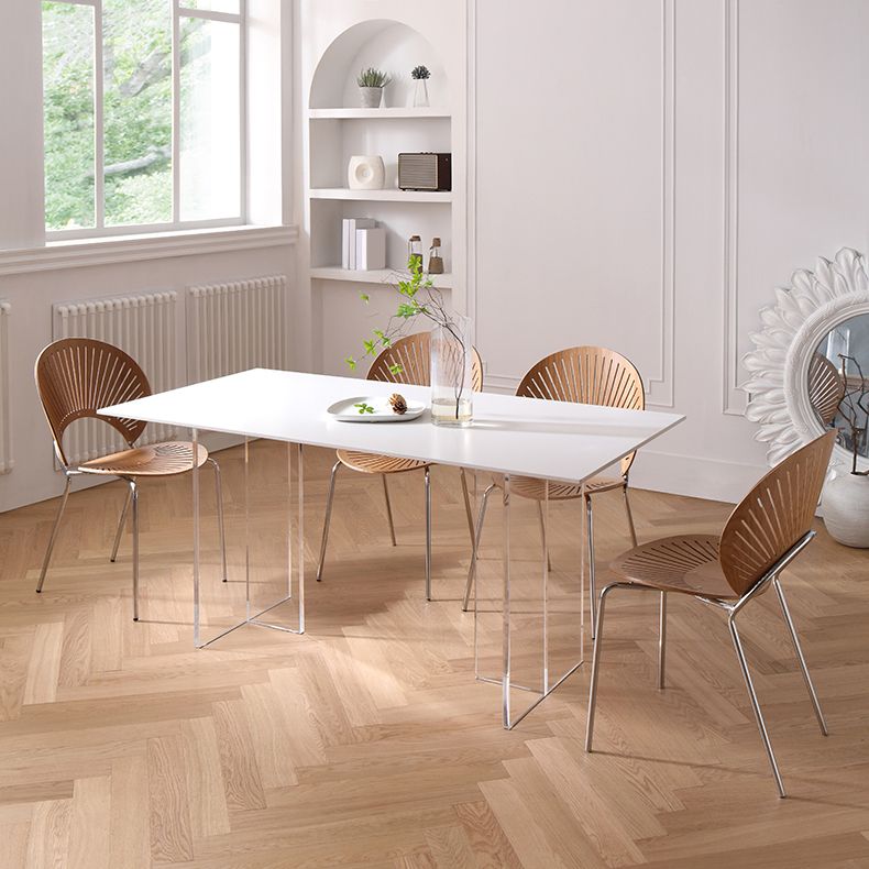 Modern Rectangle Dining Table Sintered Stone Dinner Table for Dining Room