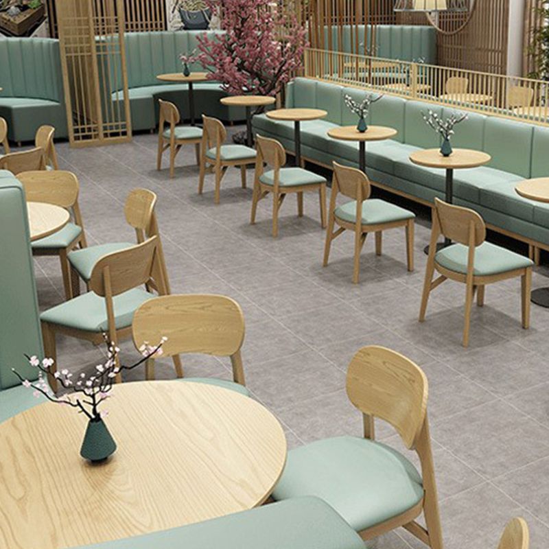 Wood Kitchen Dining Side Chair Upholstered Armless Dining Chairs