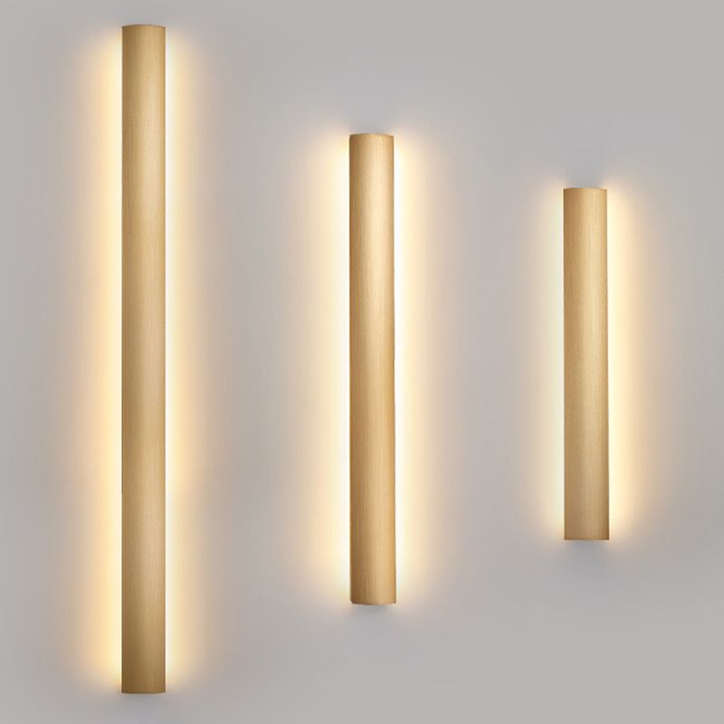 Linear Shape Metal Wall Light Modern Style 1-Light Wall Mounted Lighting