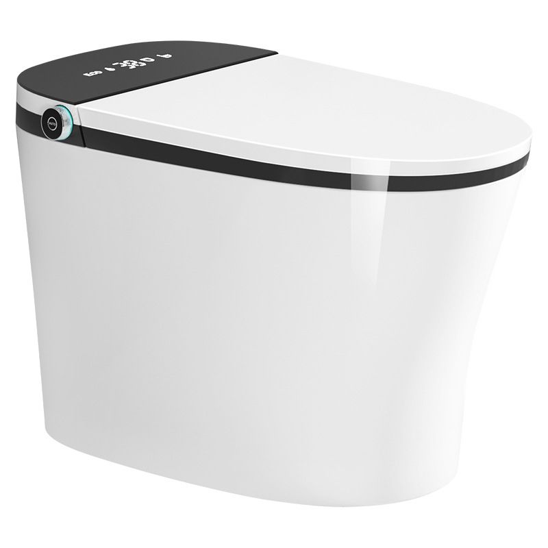 Modern Elong Toilet Bowl Siphon Floor Mount Toilet with Seat for Bathroom
