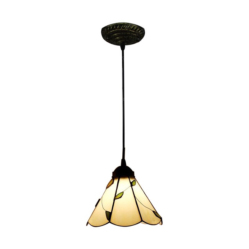 Lámpara colgante de vidrieras de vidrieras 3 bombillas Tiffany kit de luz colgante para comedor