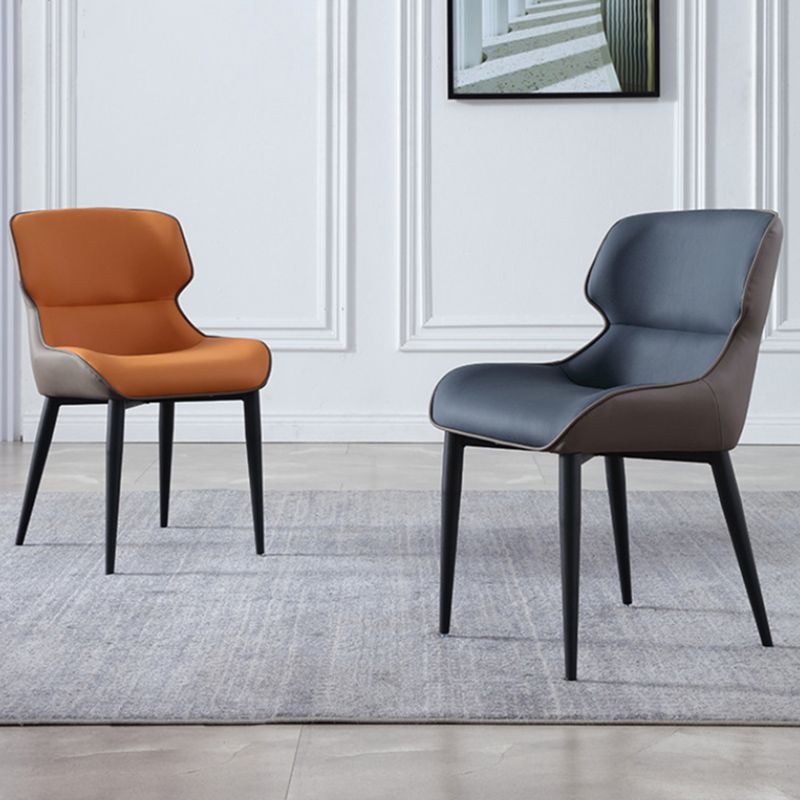 Modern Style Polyurethane Dining Chair 17'' Wide Parsons Chair for Kitchen